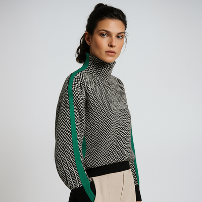 Marieke | Coltrui met opvallende contrasterende strepen