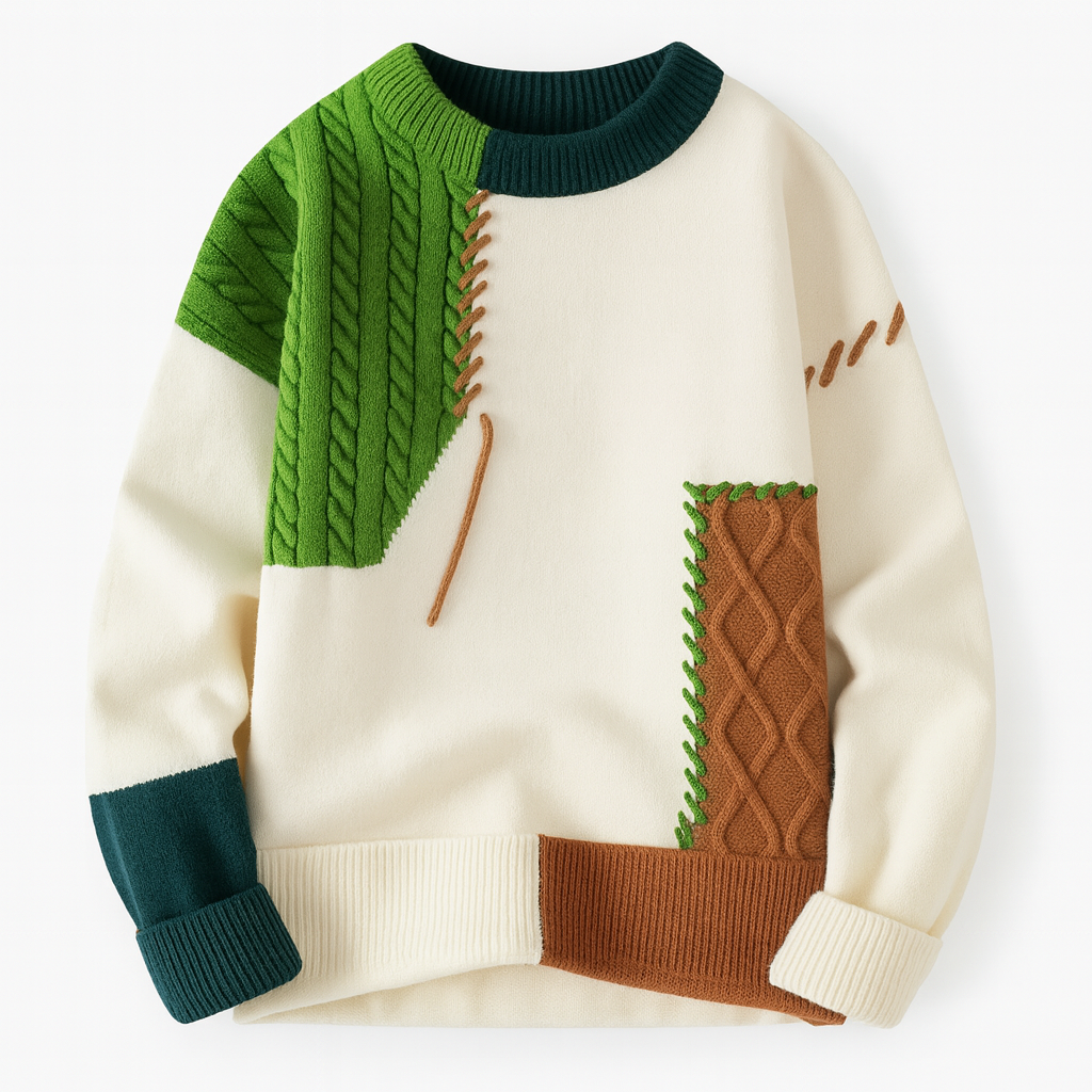 FRESH LABEL | Arty Patch Sweater