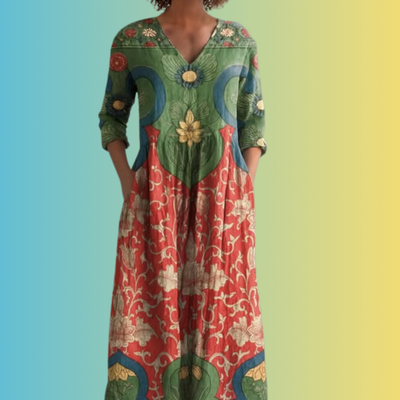 Provence | Boho midi zomerjurk