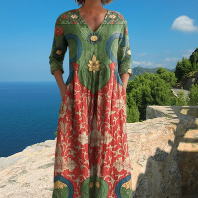 Provence | Boho midi zomerjurk