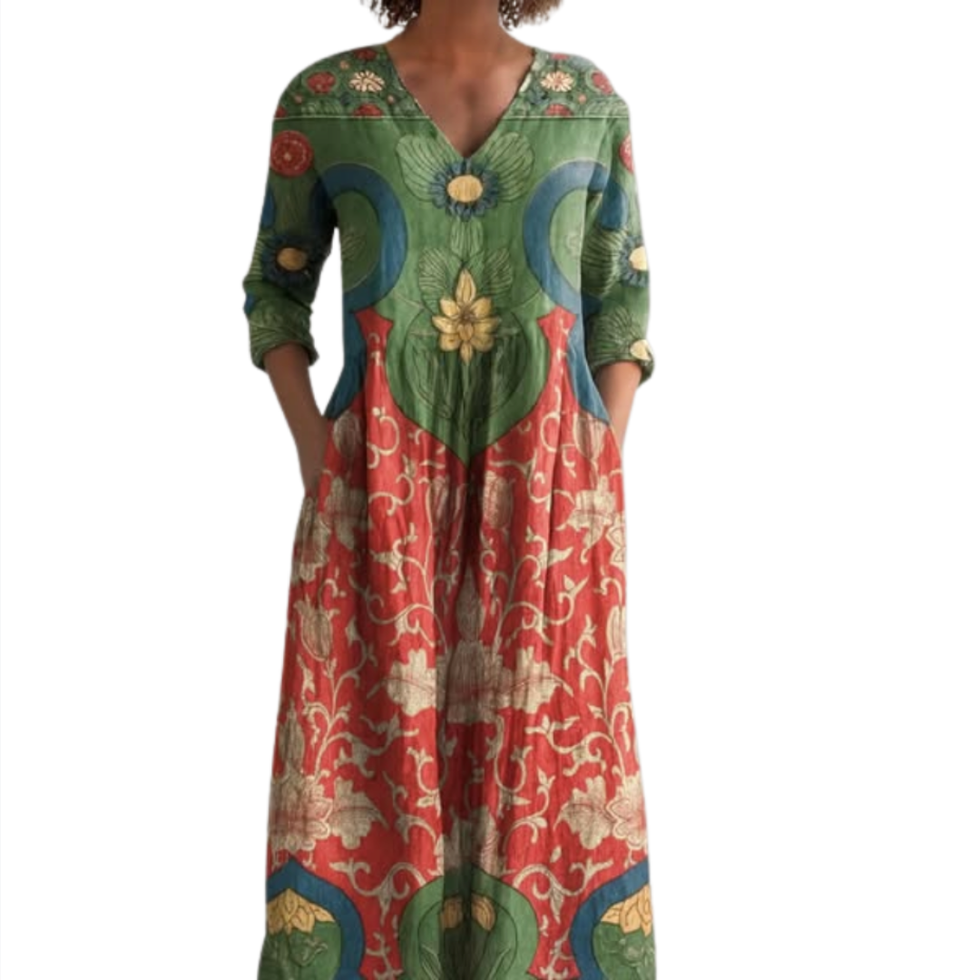 Provence | Boho midi zomerjurk