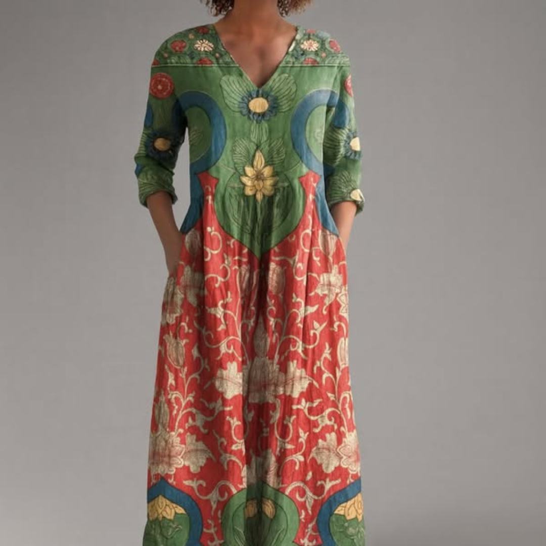 Provence | Boho midi zomerjurk