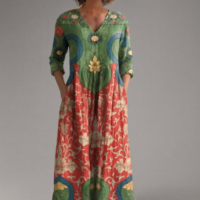 Provence | Boho midi zomerjurk