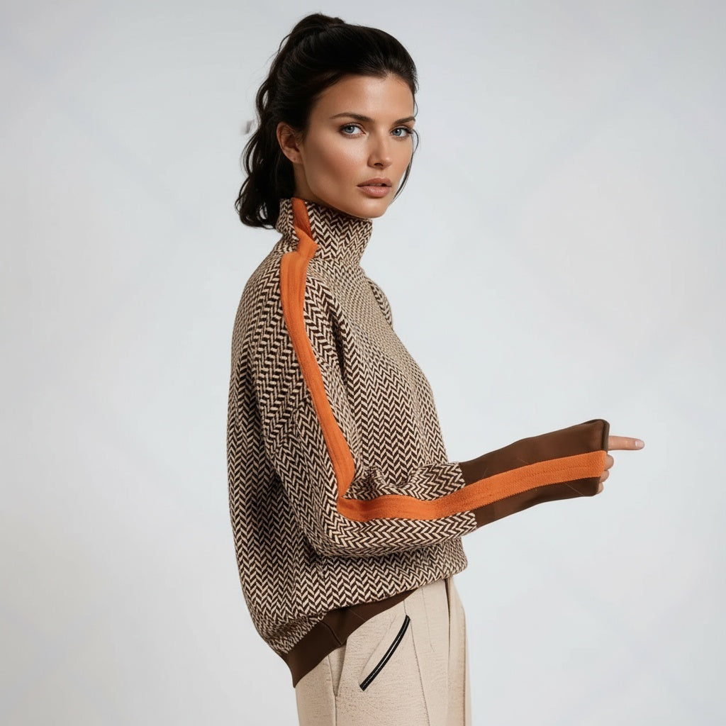 Marieke | Coltrui met opvallende contrasterende strepen