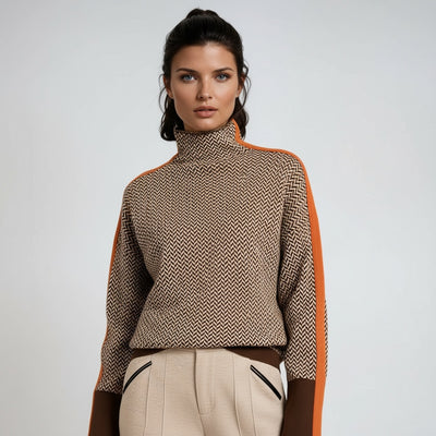 Marieke | Coltrui met opvallende contrasterende strepen