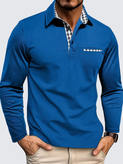 Poloshirt met lange mouwen