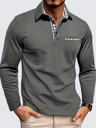 Poloshirt met lange mouwen