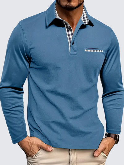 Poloshirt met lange mouwen